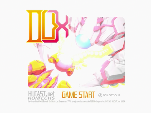 Dux title screen for Sega Dreamcast